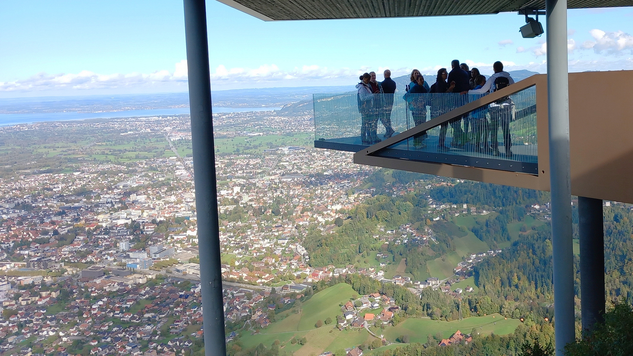 Aussichtsplattform auf dem Karren über Dornbirn